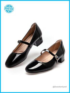 Mary Jane Pumps 2 Inch Block Heel Dress Shoes